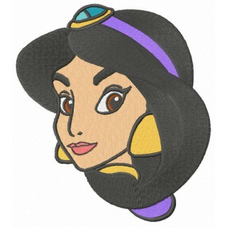 Princess Jasmine embroidery design - Embroidery Design