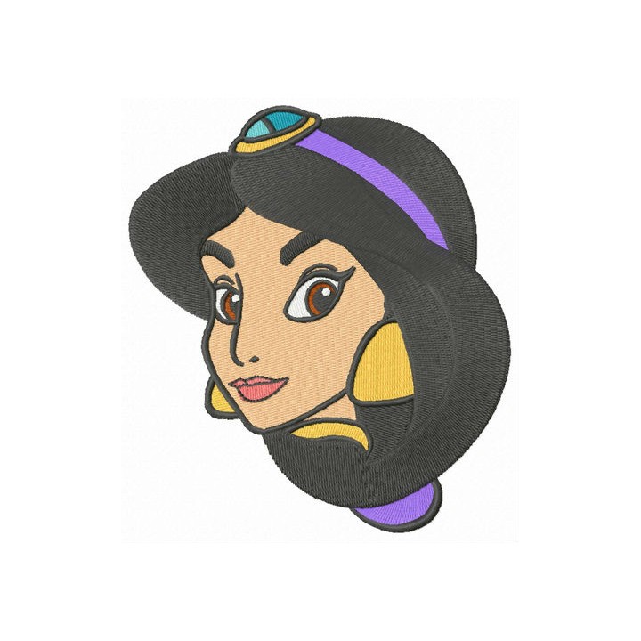 Princess Jasmine embroidery design - Embroidery Design