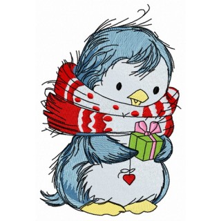 Penguin's Christmas time 7 embroidery design - Embroidery Design