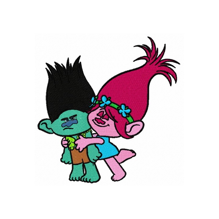 Princess Poppy and Branch embroidery design - Embroidery Design