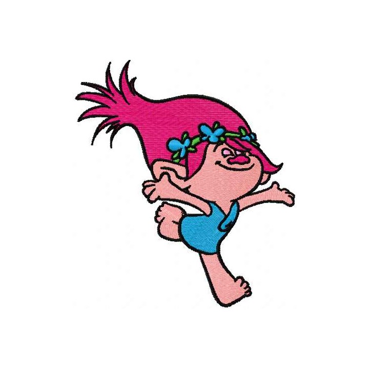 Princess Poppy embroidery design - Embroidery Design