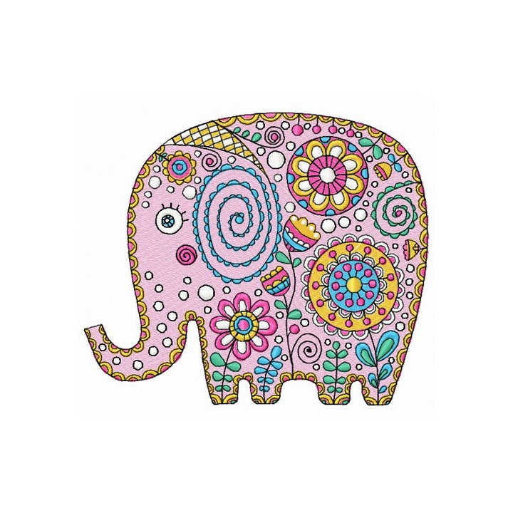 Elephant 3 embroidery design - Embroidery Design