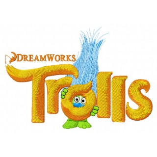 Trolls logo embroidery design - Embroidery Design