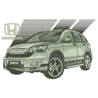 Honda car embroidery design - Embroidery Design