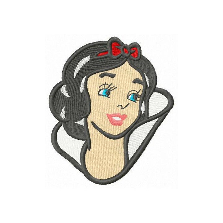 Young Snow White embroidery design - Embroidery Design