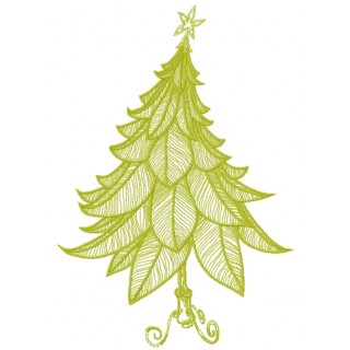 Funny Christmas tree 2 embroidery design - Embroidery Design