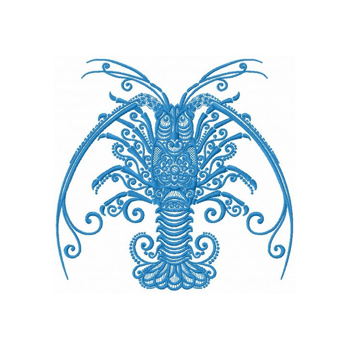 Crayfish embroidery design - Embroidery Design