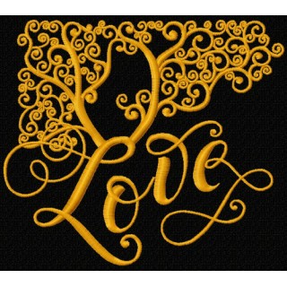 Love 4 embroidery design - Embroidery Design