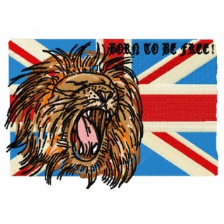 Born to be free embroidery design - Embroidery Design