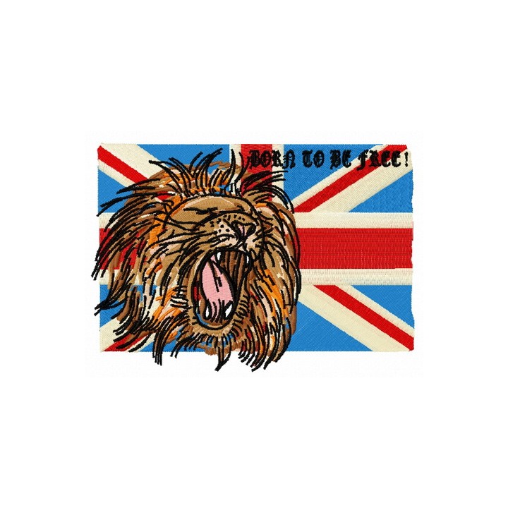 Born to be free embroidery design - Embroidery Design