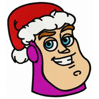Buzz in Santa hat embroidery design - Embroidery Design