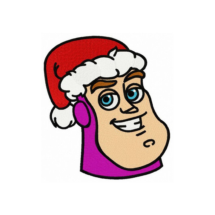 Buzz in Santa hat embroidery design - Embroidery Design