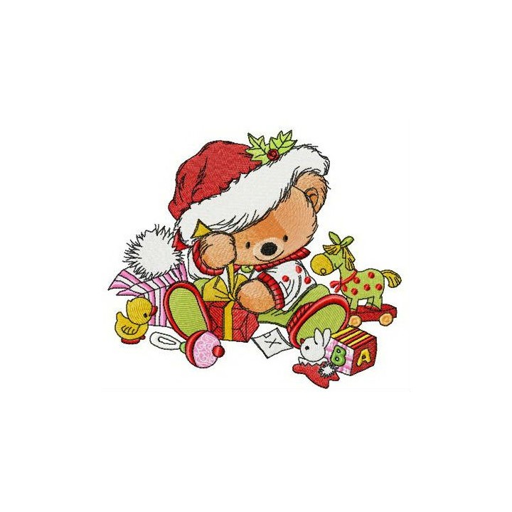 A lot of Christmas presents embroidery design - Embroidery Design