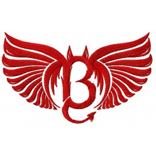 Bad angel embroidery design - Embroidery Design