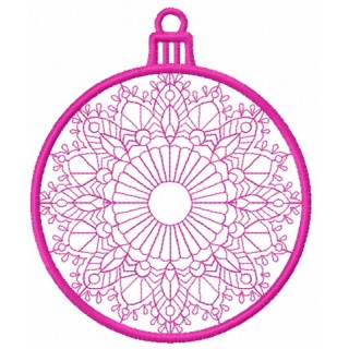 Christmas ball 5 embroidery design - Embroidery Design