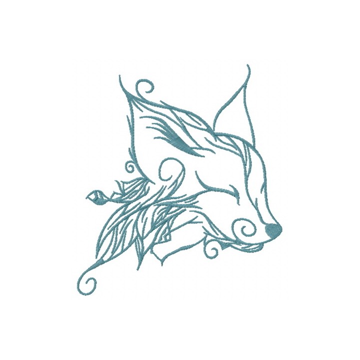Forest fox spirit 5 embroidery design - Embroidery Design