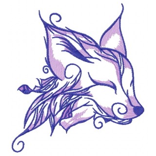Forest fox spirit 4 embroidery design - Embroidery Design