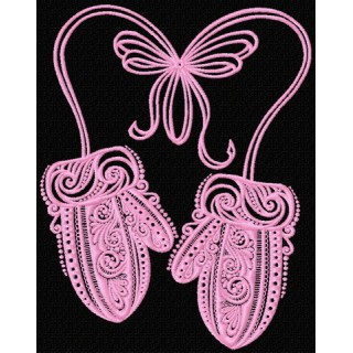 Mittens embroidery design - Embroidery Design