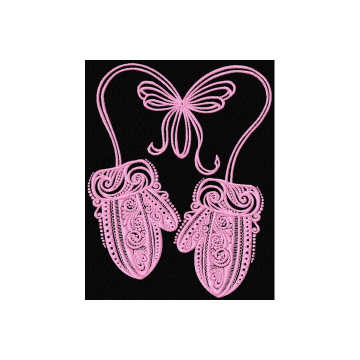 Mittens embroidery design - Embroidery Design