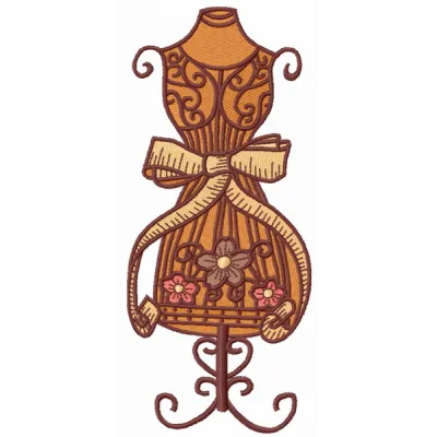Preview of the Mannequin 4 embroidery design featuring intricate stitching patterns for crafting projects.