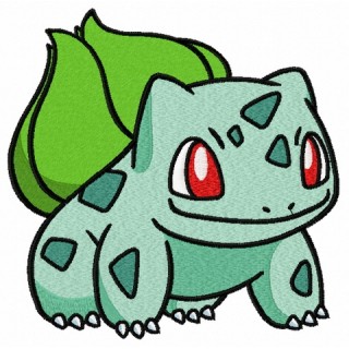 Bulbasaur embroidery design - Embroidery Design