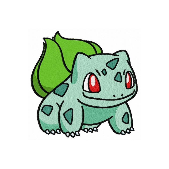 Bulbasaur embroidery design - Embroidery Design
