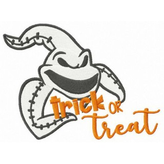 Oogie Boogie trick or treat embroidery design - Embroidery Design