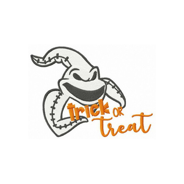 Oogie Boogie trick or treat embroidery design - Embroidery Design