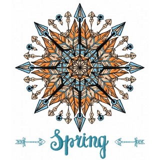 Spring amulet embroidery design - Embroidery Design