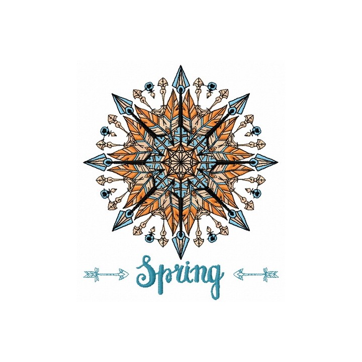 Spring amulet embroidery design - Embroidery Design