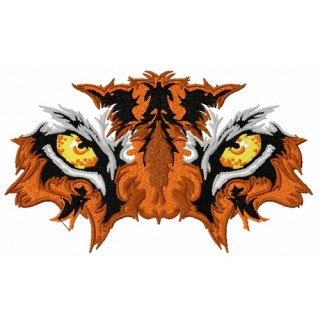 Tiger's eyes embroidery design - Embroidery Design