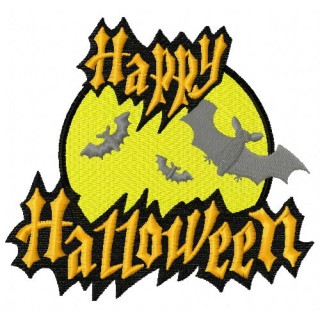 Happy Halloween 3 embroidery design - Embroidery Design