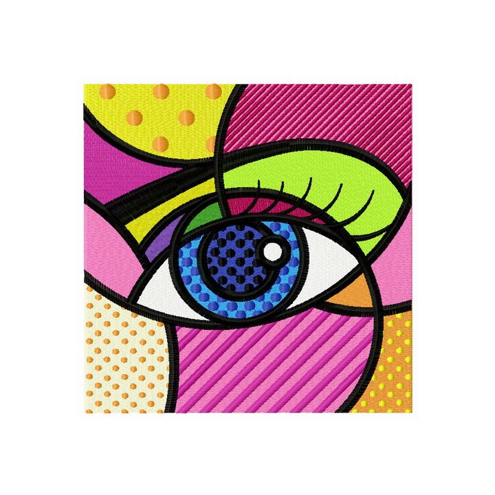 Expressive look embroidery design - Embroidery Design