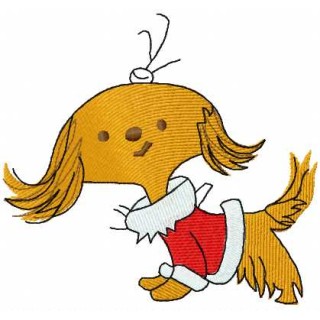 Christmas dog embroidery design - Embroidery Design