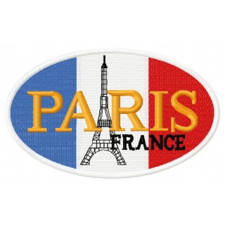 Paris France embroidery design - Embroidery Design