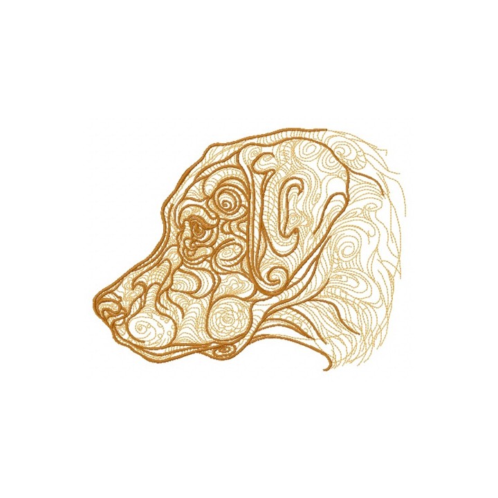 Labrador 2 embroidery design - Embroidery Design