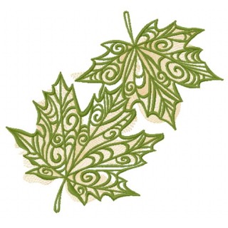 Maple leaves 2 embroidery design - Embroidery Design