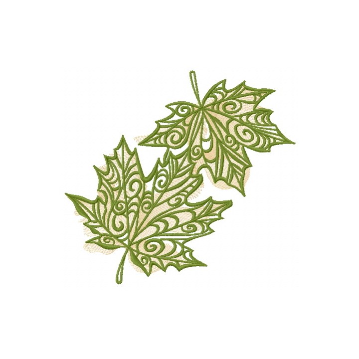 Maple leaves 2 embroidery design - Embroidery Design