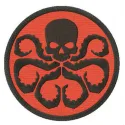 Hydra logo embroidery design showcasing a bold emblem, perfect for stitching on caps or t-shirts.