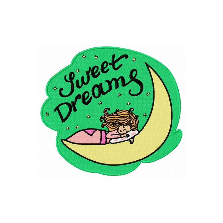 Sweet dreams 2 embroidery design - Embroidery Design