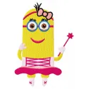 Minion fairy embroidery design showcasing a whimsical character from Despicable Me for creative stitching projects.