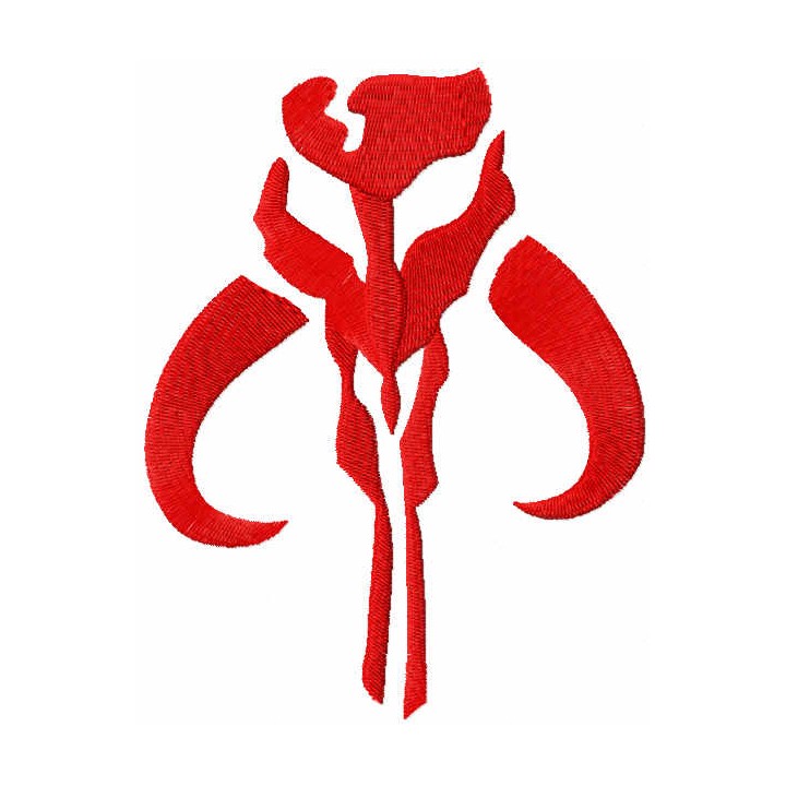 Mandalorian boba fett embroidery design - Embroidery Design