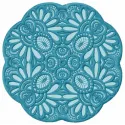 Lace doily 12 embroidery design featuring intricate snowflake patterns for delicate stitching projects.