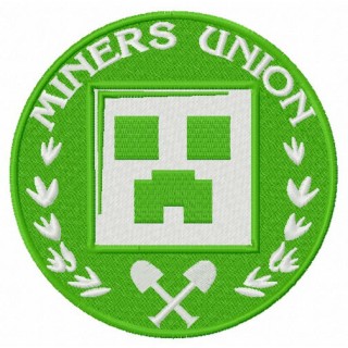 Miner's Union logo 2 embroidery design - Embroidery Design