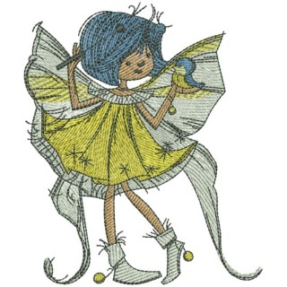 Sunshine fairy embroidery design - Embroidery Design