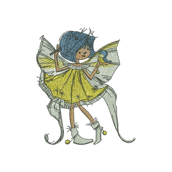 Sunshine fairy embroidery design - Embroidery Design