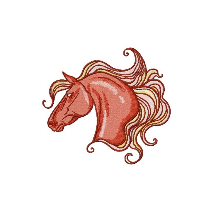Mettlesome horse 2 embroidery design - Embroidery Design