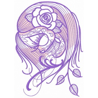 Dead beauty 4 embroidery design - Embroidery Design