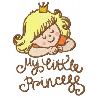 My little princess embroidery design - Embroidery Design
