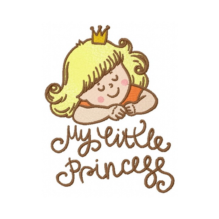 My little princess embroidery design - Embroidery Design